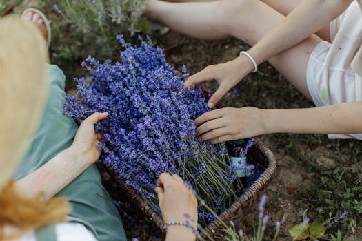 community garden with flowers