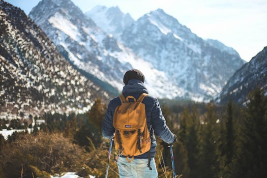 hiker in nature