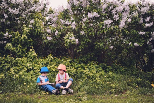 children playing in a park