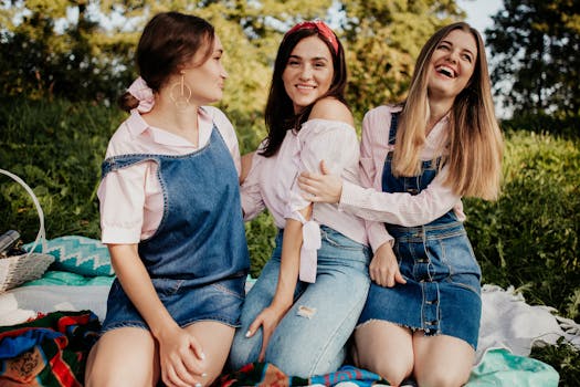 group of friends enjoying a picnic in the park