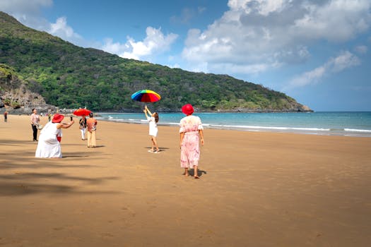 group of people enjoying nature