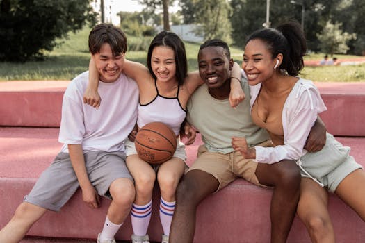 group of people exercising outdoors